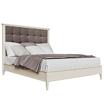 Кровать из массива бука с мягким изголовьем Tasteful Furniture варинант исполнения - 1 | Loft Concept в Тюмени