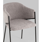 Стул Brace букле серый варинант исполнения - 2 | Loft Concept в Тюмени