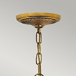 Люстра цвета латунь с 5-ю плафонами из рельефного стекла в форме ананаса Hinkley варинант исполнения - 6 | Loft Concept в Тюмени