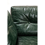 Диван Лофт Натуральная Винтажная кожа Зеленый Two Seat Encounter Leather Sofa варинант исполнения - 4 | Loft Concept в Тюмени