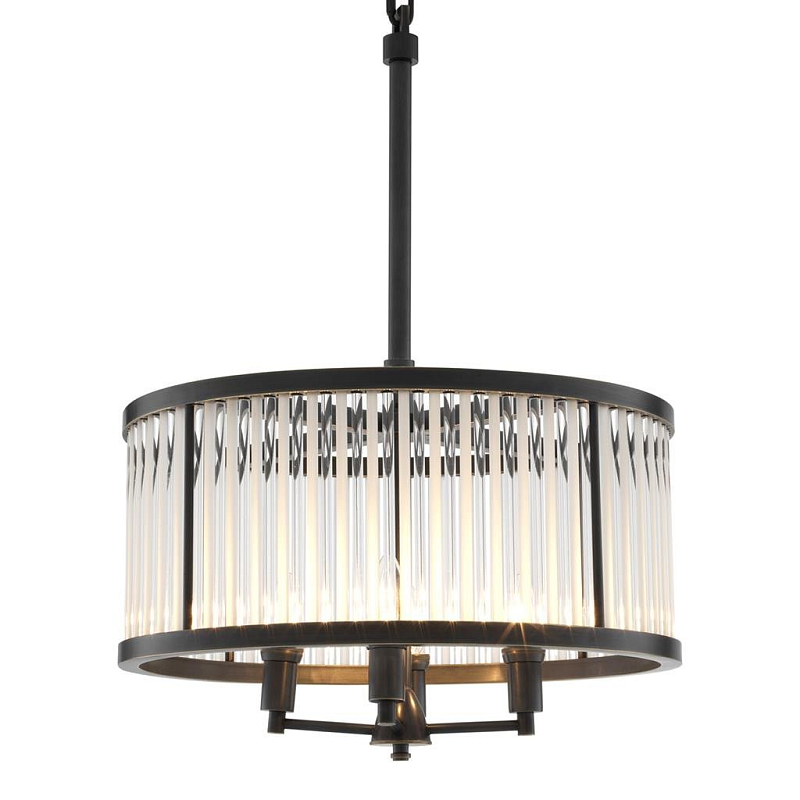 Люстра Chandelier Darcy Bronze Темная бронза Прозрачный (Transparent) Люстра Chandelier Darcy Bronze Темная бронза Прозрачный (Transparent) в Тюмени | Loft Concept