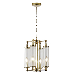 Люстра 4-мя прозрачными цилиндрическими плафонами Jeanette варинант исполнения - 2 | Loft Concept в Тюмени