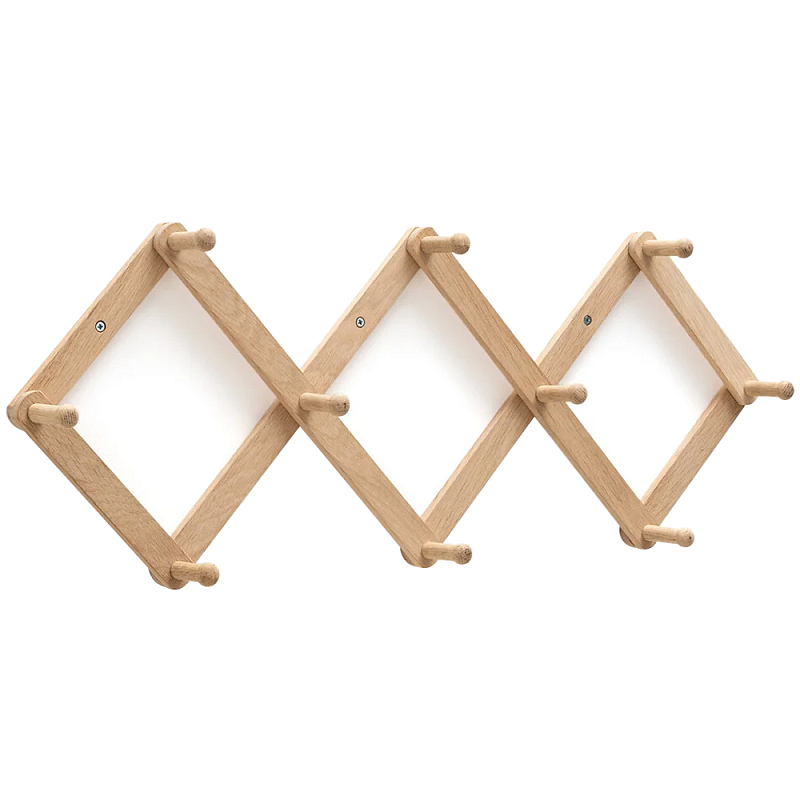 Настенная деревянная раздвижная вешалка Larson Wood Hanger Древесина Настенная деревянная раздвижная вешалка Larson Wood Hanger Древесина в Тюмени | Loft Concept