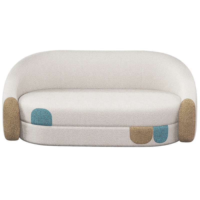 Дизайнерский Диван Undina Молочный Песочный Голубой в Тюмени | Loft Concept 