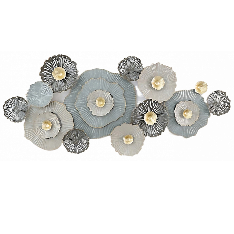 Панно настенное Blank Sheet Gray Flower Серый Панно настенное Blank Sheet Gray Flower Серый в Тюмени | Loft Concept