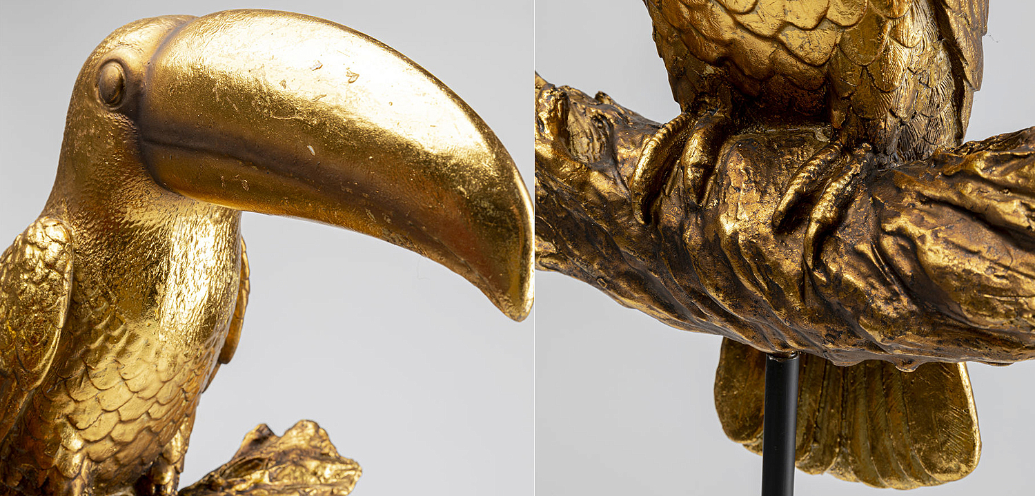 Статуэтка Golden Tukan on a stand - Loft-Concept в Тюмени