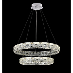 Люстра на 2 кольца с текстурной огранкой Reflection of Reality варинант исполнения - 4 | Loft Concept в Тюмени