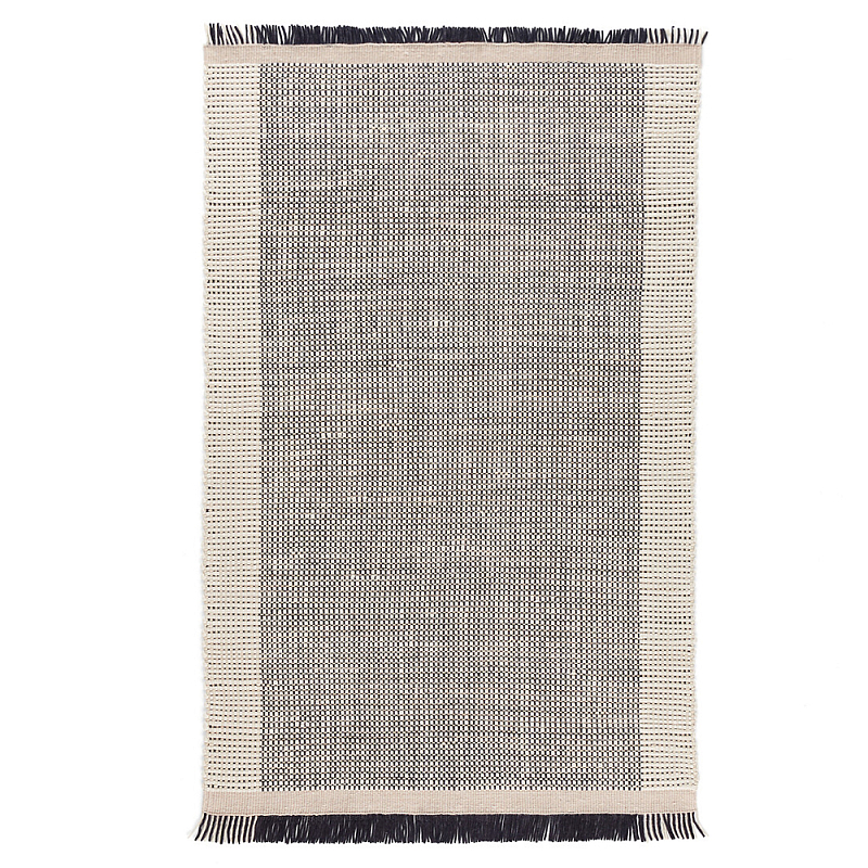 Ковер Woven from Wool с бахромой по краям Серый Ковер Woven from Wool с бахромой по краям Серый в Тюмени | Loft Concept