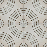 Дизайнерская плитка с узором Дорожки варинант исполнения - 1 | Loft Concept в Тюмени