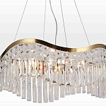 Люстра подвесная волнистой формы с хрустальными подвесками Ludivine Lighting варинант исполнения - 4 | Loft Concept в Тюмени