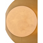 Бра круглое с плафоном из натурального камня на латунном основании Cryptocrystalline Stone варинант исполнения - 4 | Loft Concept в Тюмени