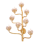 Бра золотое в виде растения Golden Flower Glade варинант исполнения - 2 | Loft Concept в Тюмени