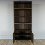 Книжный Стеллаж Elsa Dreams Walnut с задней стенкой варинант исполнения - 3 | Loft Concept в Тюмени