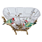 Чаша квадратная из прозрачного стекла с фигурками разноцветных птиц Eden Garden варинант исполнения - 1 | Loft Concept в Тюмени