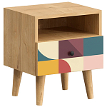 Прикроватная тумба с изображением на ящике Elise Nightstand варинант исполнения - 1 | Loft Concept в Тюмени