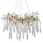 Люстра подвесная с прозрачными подвесками в форме капель Droplet Chandelier варинант исполнения - 1 | Loft Concept в Тюмени