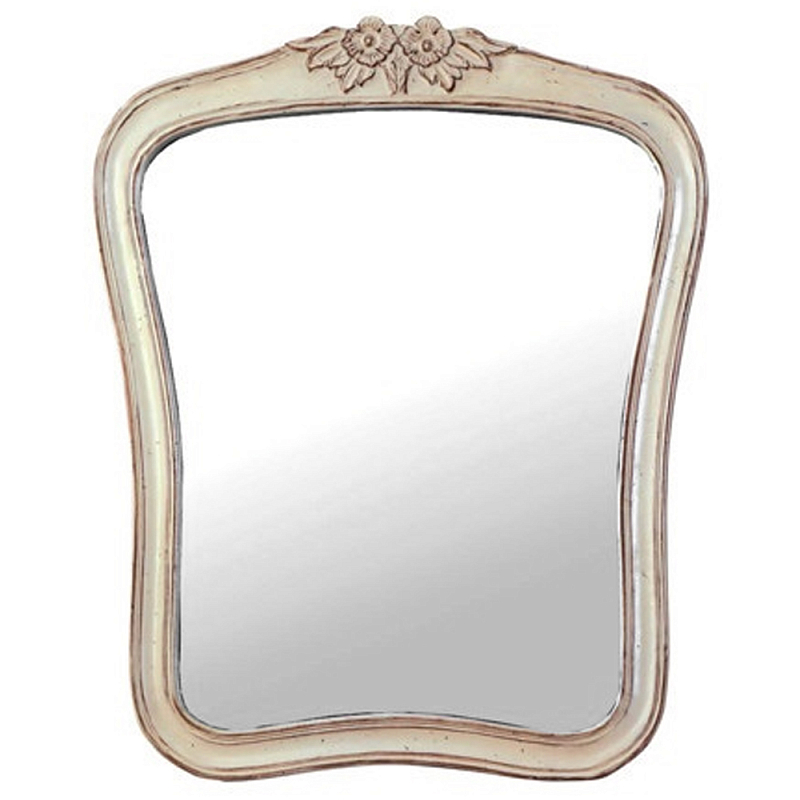 Настенное зеркало в деревянной состаренной раме Martine Wall Mirror Бежевый Коричневый Настенное зеркало в деревянной состаренной раме Martine Wall Mirror Бежевый Коричневый в Тюмени | Loft Concept