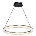 Люстра подвесная круглая светодиодная с золотым каркасом Ring Horizontal варинант исполнения - 1 | Loft Concept в Тюмени