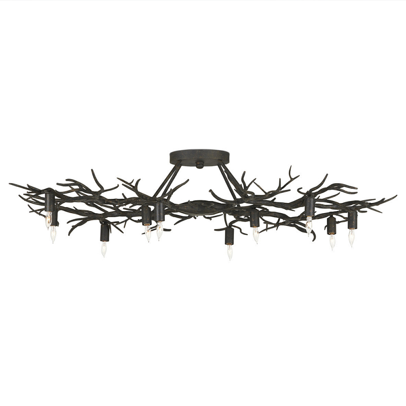 Потолочная люстра круглая в виде веток Branched Tree Chandeliers Темная бронза винтаж Потолочная люстра круглая в виде веток Branched Tree Chandeliers Темная бронза винтаж в Тюмени | Loft Concept