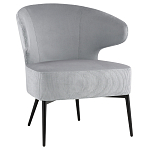 Современное мягкое кресло на металлических ножках Rakush Grey варинант исполнения - 1 | Loft Concept в Тюмени