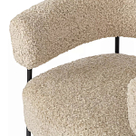 Кресло полукруглое мягкое с буклированной обивкой Armchair with Boucle Upholstery варинант исполнения - 2 | Loft Concept в Тюмени