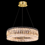 Люстра подвесная круглая из прозрачного хрусталя с золотым корпусом Selfsufficient варинант исполнения - 1 | Loft Concept в Тюмени