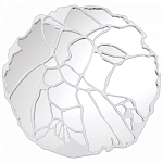 Зеркало кругле в декоративной раме белого цвета White Ratio варинант исполнения - 1 | Loft Concept в Тюмени