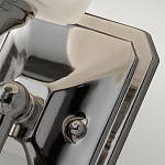 Бра для ванных комнат с белым матовым плафоном квадратной формы на основании цвета хром Feiss варинант исполнения - 3 | Loft Concept в Тюмени