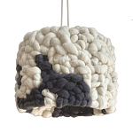 Светильник вязаный из шерсти Черно-белый варинант исполнения - 2 | Loft Concept в Тюмени