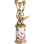 Фарфоровый подсвечник Лебедь с ангелом Asse варинант исполнения - 1 | Loft Concept в Тюмени