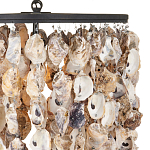 Люстра овальная с подвесками из устричных раковин Sea Ravens варинант исполнения - 1 | Loft Concept в Тюмени