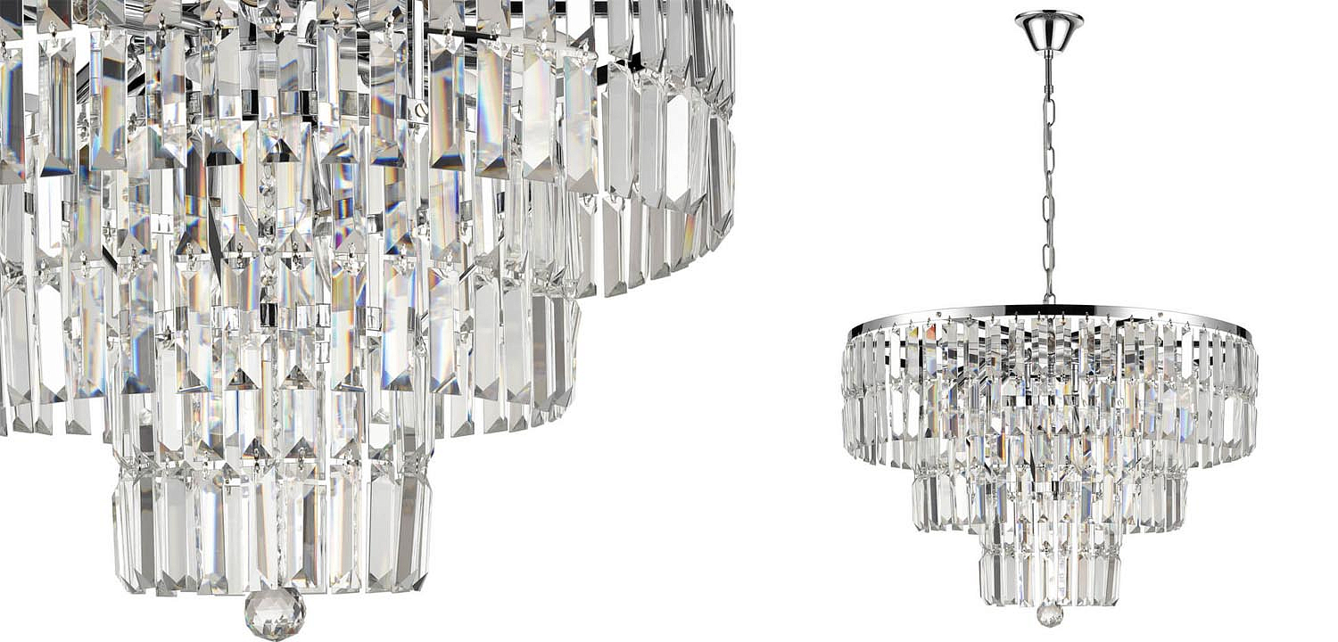 Люстра 1920s Odeon Chandelier chrome 60 Люстра 1920s Odeon Chandelier chrome 60 - Loft-Concept в Тюмени