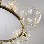 Дизайнерская кольцевая люстра с гирляндой внутри стеклянных плафонов Iona Garland Chandelier 12 варинант исполнения - 3 | Loft Concept в Тюмени