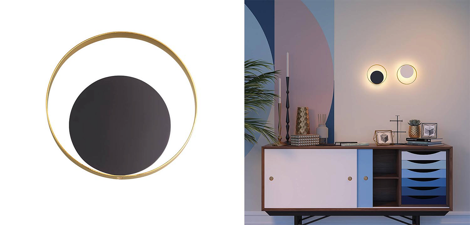Бра Globo Ocular Sconce Circle Black Бра Globo Ocular Sconce Circle Black - Loft-Concept в Тюмени