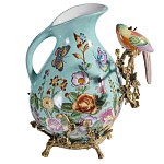 Кувшин с птичкой и  цветочным рисунком Blue Garden варинант исполнения - 2 | Loft Concept в Тюмени