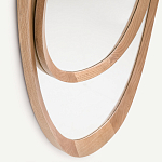 Ассиметричное зеркало в дубовой раме Infinity Symbol варинант исполнения - 3 | Loft Concept в Тюмени