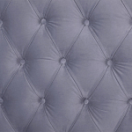 Кровать двуспальная серая с основанием из массива дерева с мягким изголовьем Velour Beds варинант исполнения - 4 | Loft Concept в Тюмени