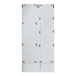 Зеркало-окно с эффектом старения в венецианском стиле Venetian White Mirror варинант исполнения - 2 | Loft Concept в Тюмени