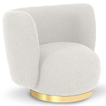 Кресло с обивкой букле Ambrose Boucle Armchair варинант исполнения - 1 | Loft Concept в Тюмени