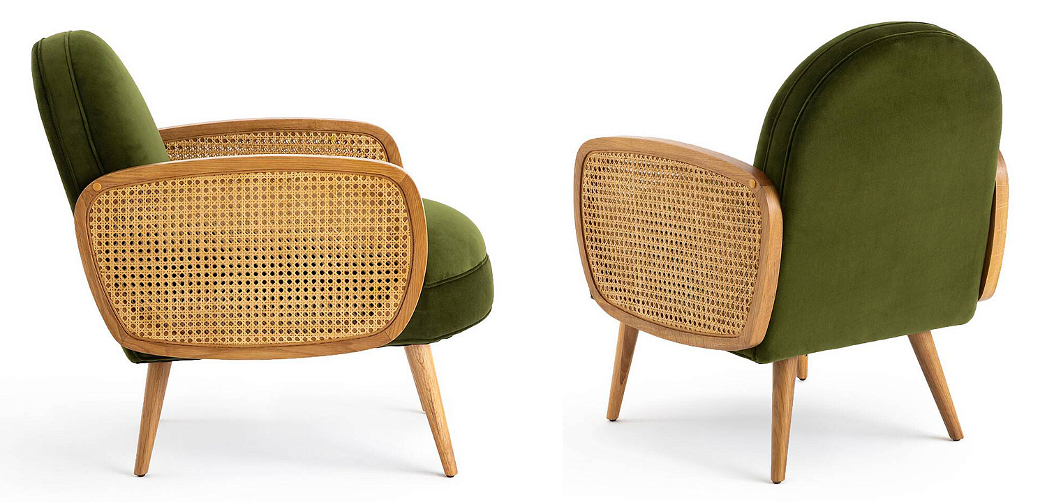 Кресло Morten Wicker Green Armchair - Loft-Concept в Тюмени
