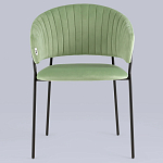 Стул в велюре фисташкового цвета Horizon варинант исполнения - 3 | Loft Concept в Тюмени