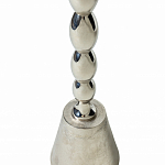 Кофейный столик с рельефной столешницей из металла Aplika Silver варинант исполнения - 5 | Loft Concept в Тюмени