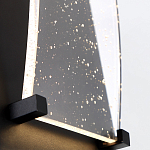 Настенный фонарь уличный прямоугольный черного цвета со стеклом с пузырьками Eurofase варинант исполнения - 5 | Loft Concept в Тюмени