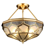 Люстра потолочная Leoni 2 в витражной технике варинант исполнения - 1 | Loft Concept в Тюмени