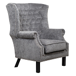 Кресло Charlie Armchair grey velour варинант исполнения - 1 | Loft Concept в Тюмени