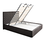 Кровать серая с подъемным механизмом Adelaide варинант исполнения - 2 | Loft Concept в Тюмени