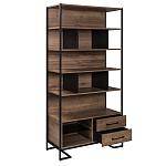 Стеллаж под TV в стиле лофт с открытыми полками и ящиками Urban Style Space варинант исполнения - 2 | Loft Concept в Тюмени