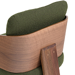 Кресло с каркасом из массива ореха Gallin Chair Green варинант исполнения - 6 | Loft Concept в Тюмени