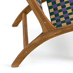 Кресло низкое из массива тика Barbados варинант исполнения - 5 | Loft Concept в Тюмени