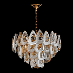 Люстра с многослойными белыми и прозрачными подвесками Character Chandelier варинант исполнения - 1 | Loft Concept в Тюмени